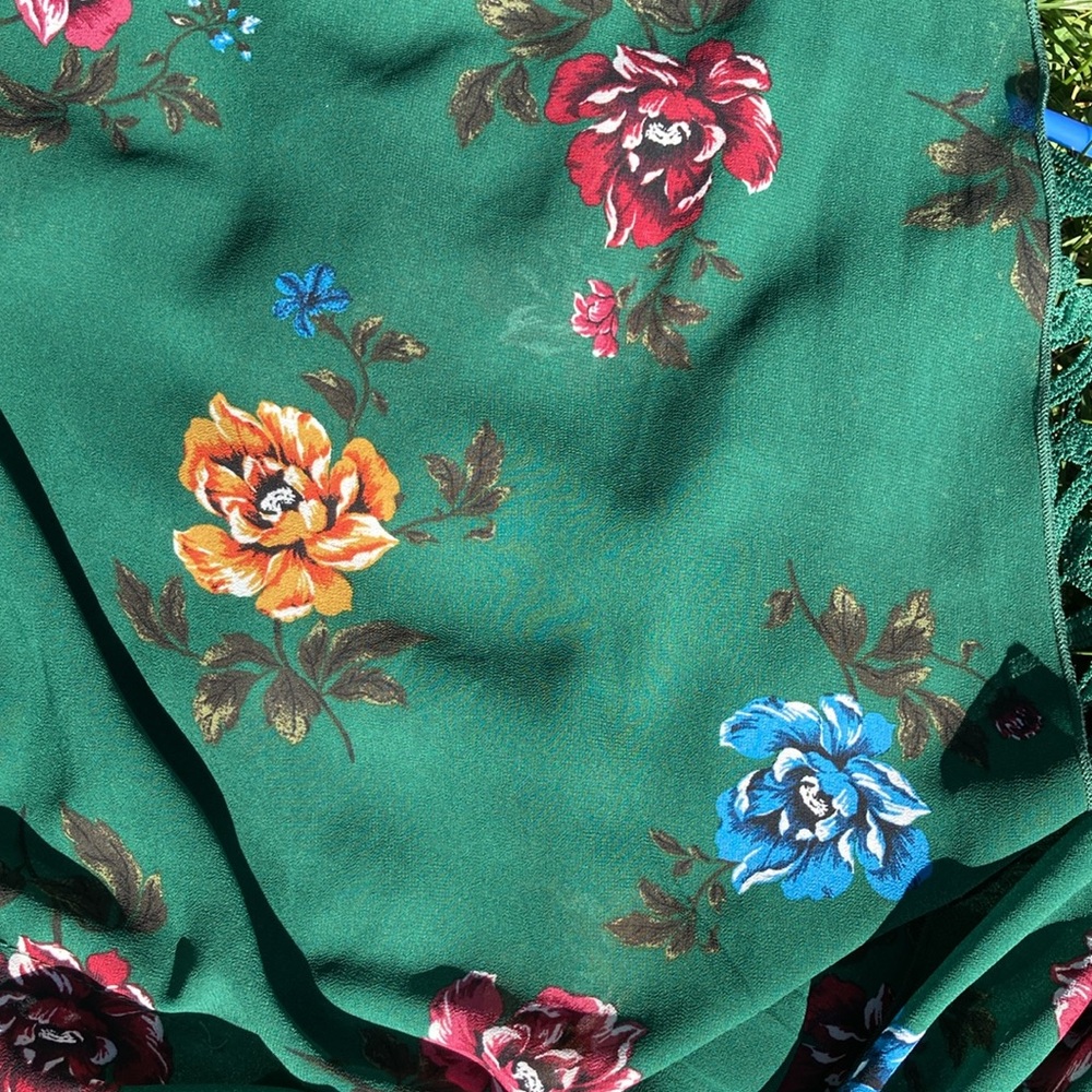Green Floral Kimono - Picture 4 of 4